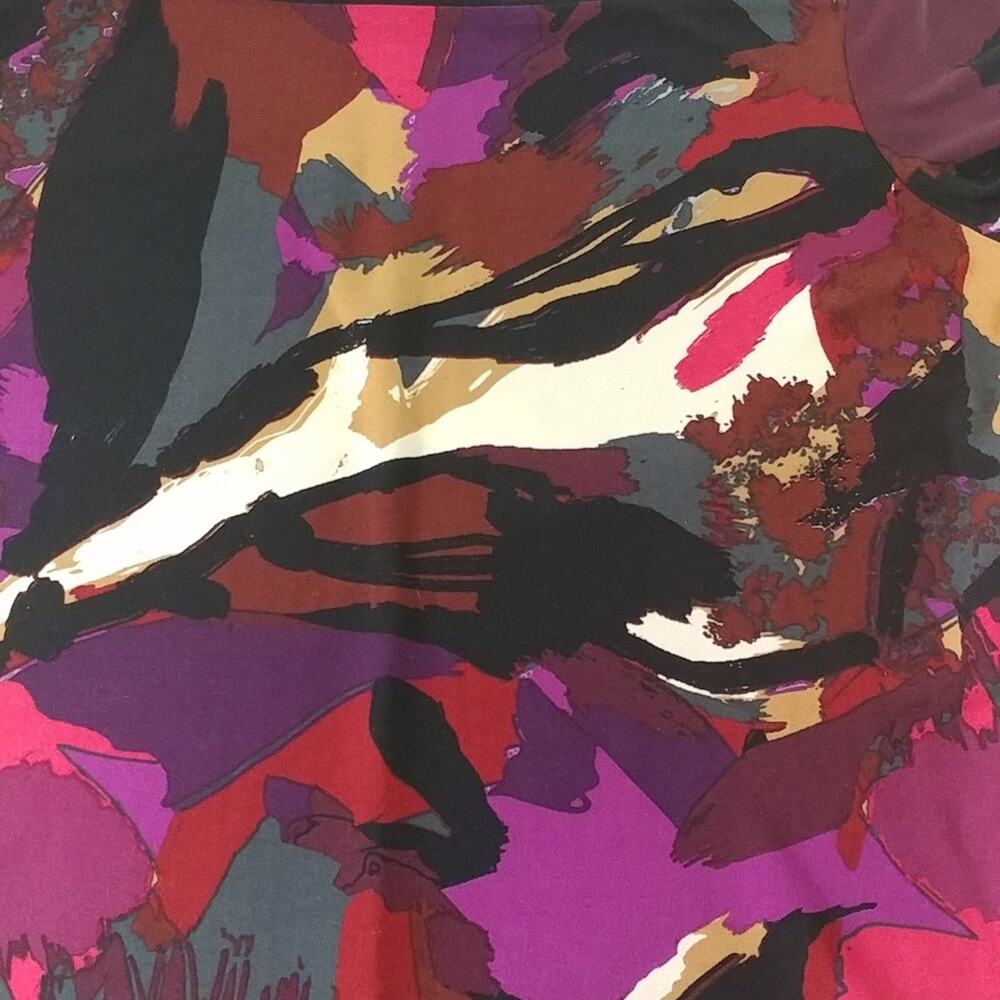 Multicolored Abstract Print Dress - Picture 4 of 4
